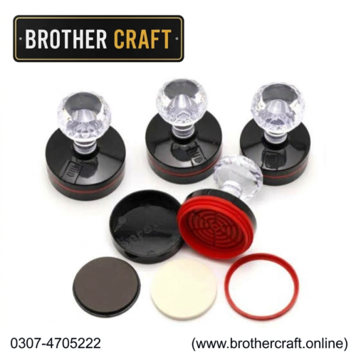 Premium Diamond Handle Custom Flash Stamp - Self-Inking Round Rubber Stamp with Protective Cap for Business Logo, Address, and Office Use
